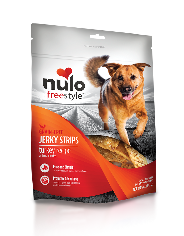 Nulo - Freestyle Jerky Strips Turkey with Cranberries Recipe Dog Treats