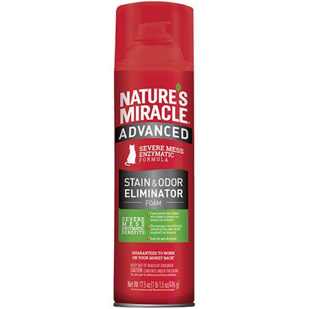 Nature's Miracle - Advanced Stain and Odor Eliminator Foam for Cats, 17.5oz