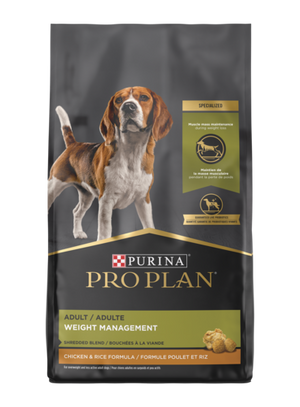 Purina Pro Plan - Adult Weight Management Shredded Blend Chicken & Rice Formula Dry Dog Food