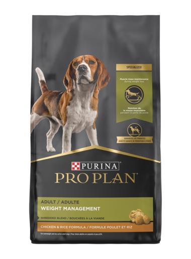 Purina Pro Plan - Adult Weight Management Shredded Blend Chicken & Rice Formula Dry Dog Food