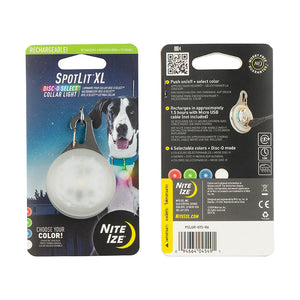 Nite Ize - SPOTLIT® XL RECHARGEABLE COLLAR LIGHT - DISC-O SELECT™