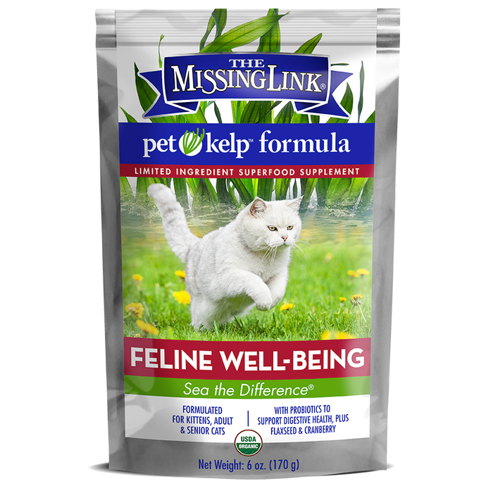 The Missing Link - Pet Kelp Feline - Organic Limited Ingredient Superfood Supplement For Cats