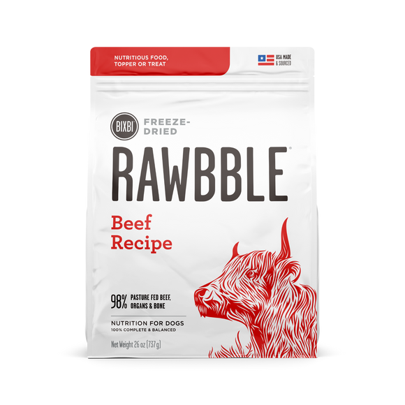 Bixbi - Rawbble Beef Freeze-Dried Dog Food