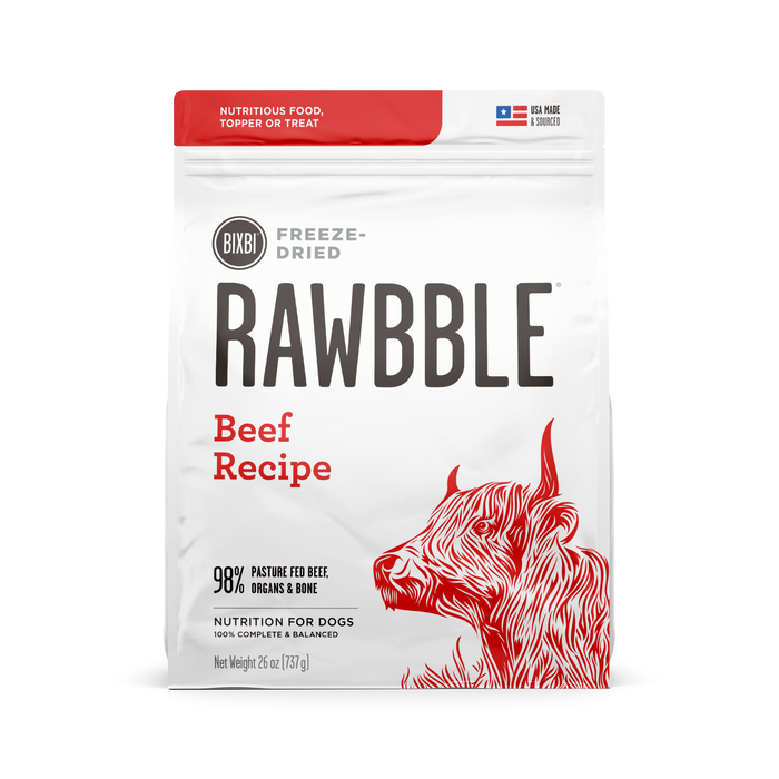 Bixbi - Rawbble Beef Freeze-Dried Dog Food