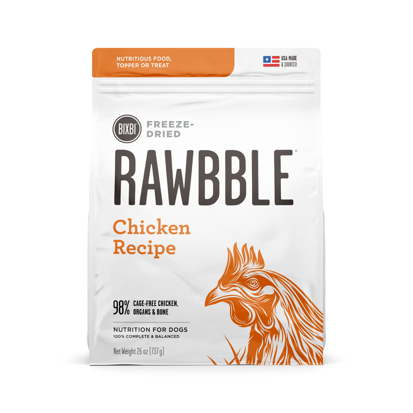 Bixbi Rawbble Chicken Freeze Dried Dog Food Des Moines IA