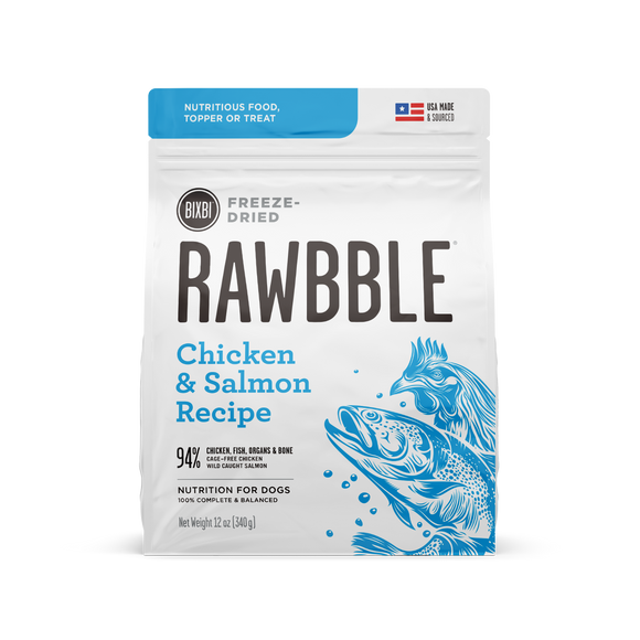Bixbi - Rawbble Chicken & Salmon Freeze-Dried Dog Food