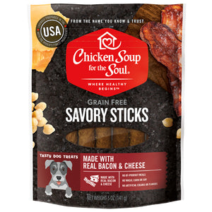 Chicken Soup - Grain-Free Bacon & Cheese Savory Sticks Dog Treats