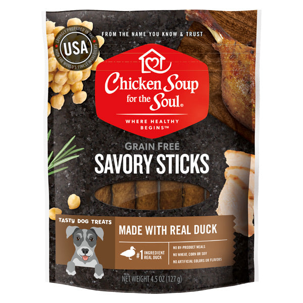 Chicken Soup Grain Free Duck Savory Sticks Dog Treats Des