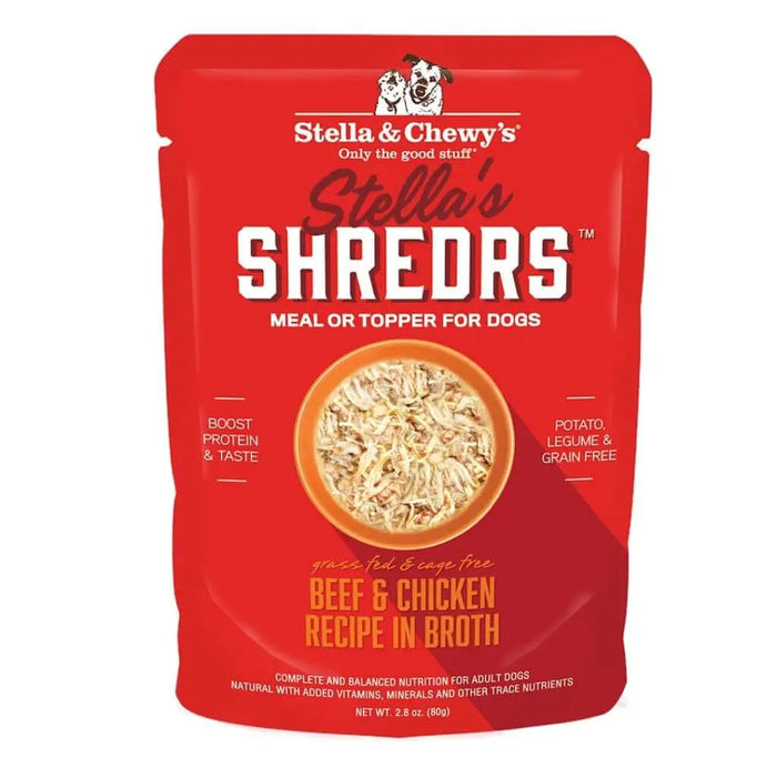 Stella & Chewy's - Shreds Beef & Salmon Recipe in Broth Wet Dog Food