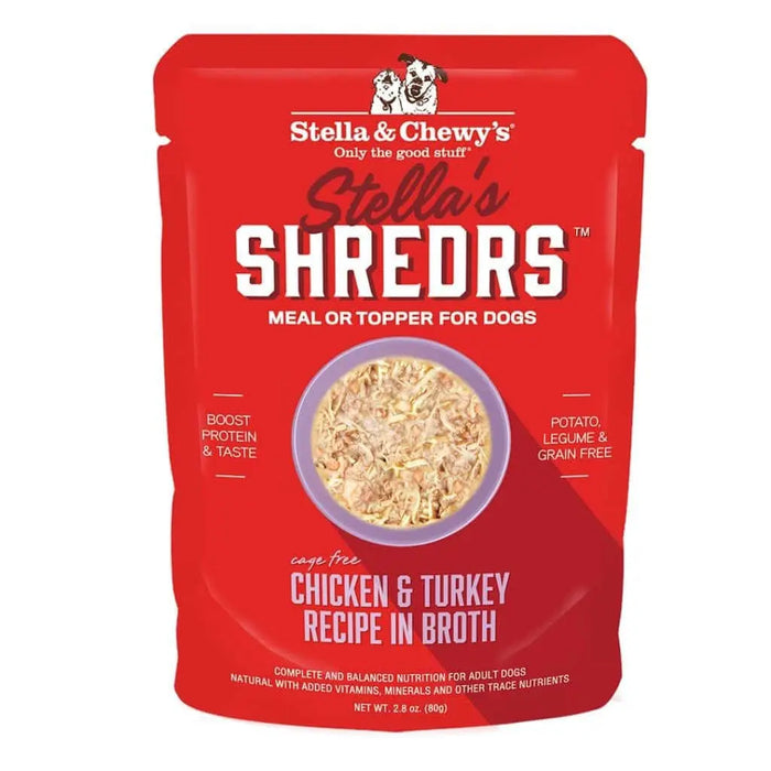 Stella & Chewy's - Shreds Chicken & Turkey Recipe in Broth Wet Dog Food