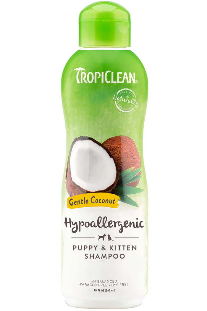 TropiClean - Gentle Coconut Hypoallergen Shampoo for Puppies & Kittens