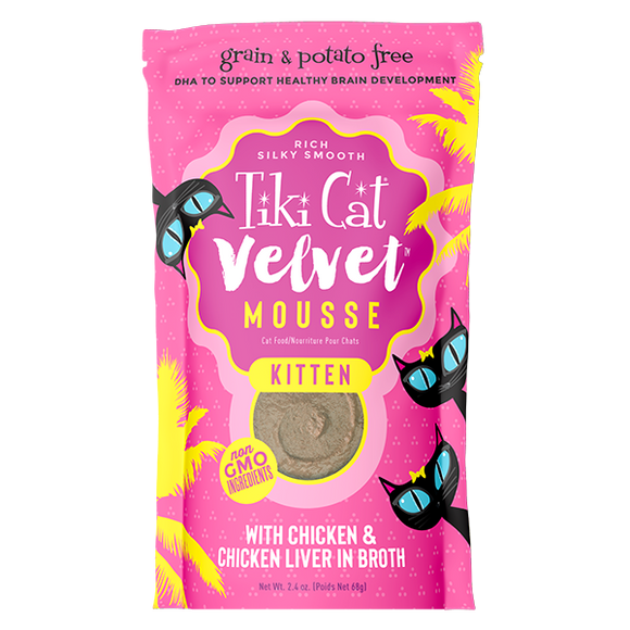 Tiki Cat - Kitten Mousse Chicken with Chicken Liver in Broth Wet Cat Food