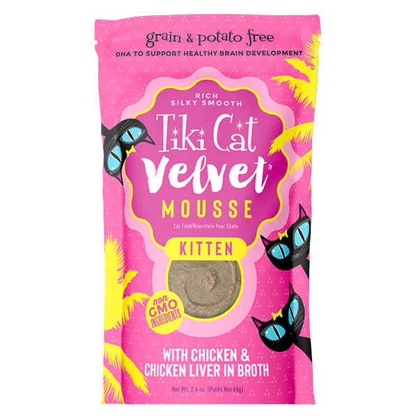 Tiki Cat - Kitten Mousse Chicken with Chicken Liver in Broth Wet Cat Food