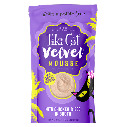 Tiki Cat - Velvet Mousse Chicken & Egg in Broth Wet Cat Food