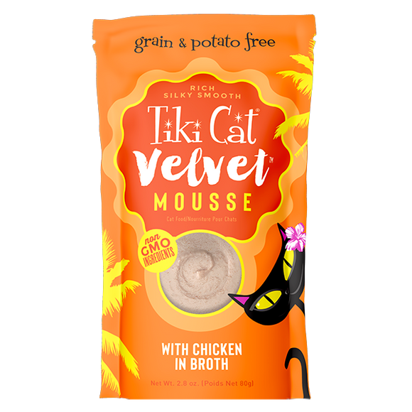 Tiki Cat - Velvet Mousse Chicken in Broth Wet Cat Food
