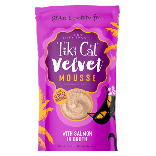 Tiki Cat - Velvet Mousse Salmon in Broth Wet Cat Food
