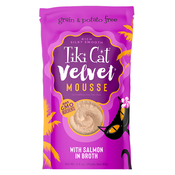 Tiki Cat - Velvet Mousse Salmon in Broth Wet Cat Food