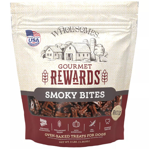 Wholesomes - Gourmet Rewards Smoky Bites Dog Treats