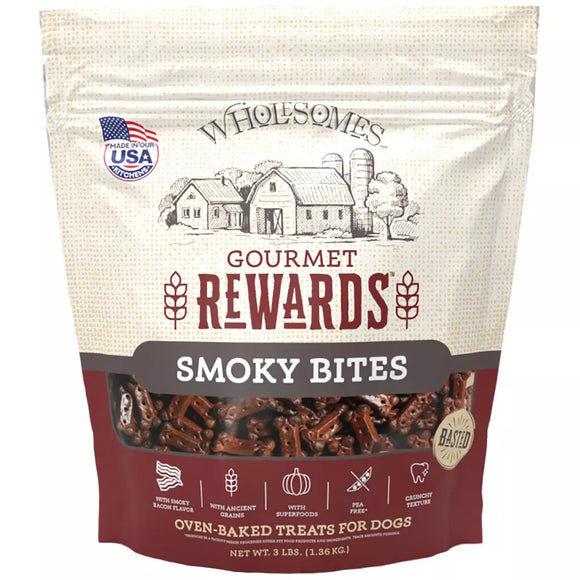 Wholesomes - Gourmet Rewards Smoky Bites Dog Treats