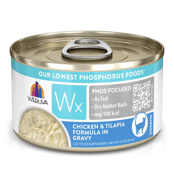 Weruva - Wx Phos Focused Foods Chicken & Tilapia Formula in Gravy Wet Cat Food