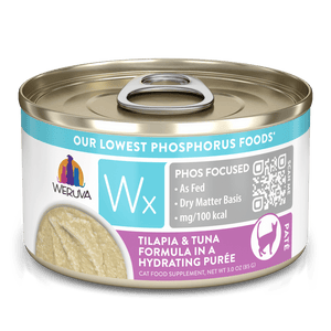 Weruva - Wx Phos Focused Foods Tilapia & Tuna Formula in a Hydrating Purée Wet Cat Food