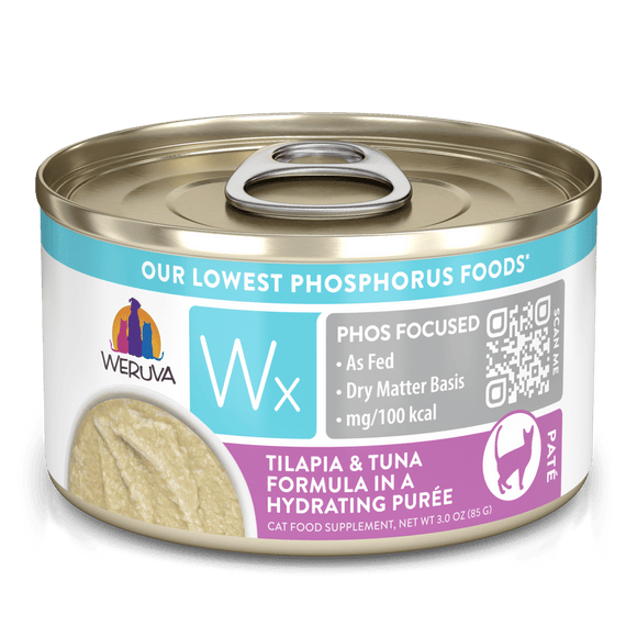 Weruva - Wx Phos Focused Foods Tilapia & Tuna Formula in a Hydrating Purée Wet Cat Food