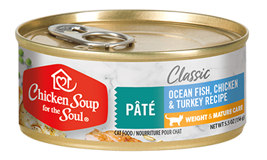 Chicken Soup - Weight Care & Mature Ocean Fish, Chicken & Turkey Pate Wet Cat Food