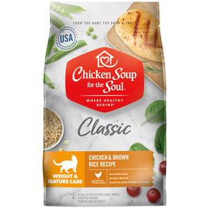 Chicken Soup - Weight Care & Mature Chicken & Brown Rice Dry Cat Food