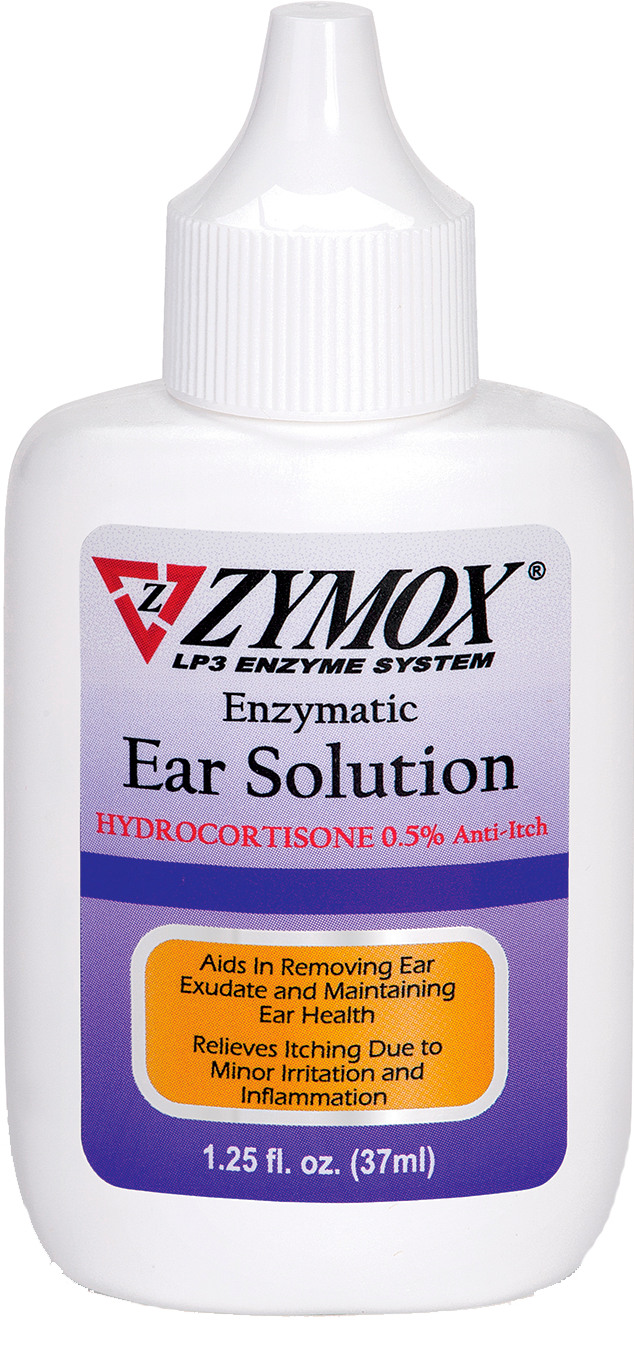 ZYMOX - Enzymatic Ear Solution with 0.5% Hydrocortisone for Cats & Dogs