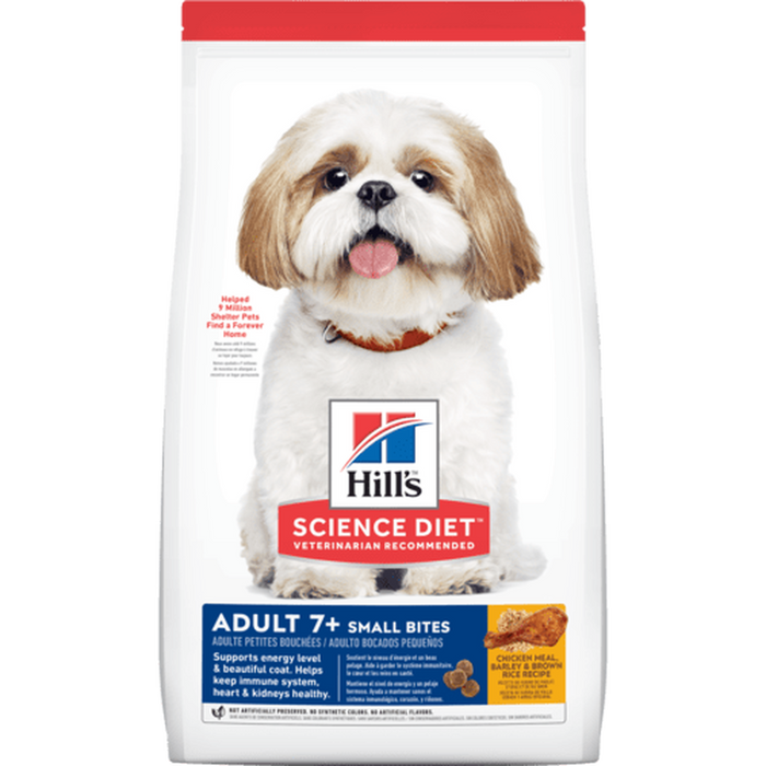Hill's Science Diet - Adult 7+ Small Bites Chicken Meal, Barley & Rice Recipe Dry Dog Food