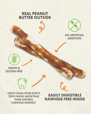 Canine Naturals - Hide Free Peanut Butter Dog Treat