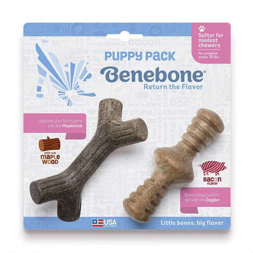 Benebone - Puppy Tiny 2-Pack Dog Chew Toy