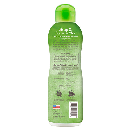 TropiClean - Lime & Cocoa Butter Shed Control Conditioner for Pets