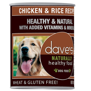 Dave's - Naturally Healthy Chicken & Rice Recipe Wet Dog Food