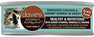 Dave's - Shredded Chicken & Shrimp Dinner in Gravy Wet Cat Food