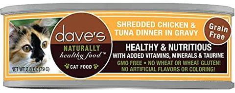 Dave's - Shredded Chicken & Tuna Dinner in Gravy Wet Cat food