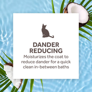 TropiClean - Aqua De Coco Dander Reducing Waterless Shampoo for Cats