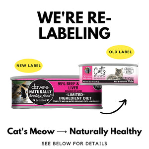 Dave's - Cat’s Meow 95% Beef & Beef Liver Pate Wet Cat Food