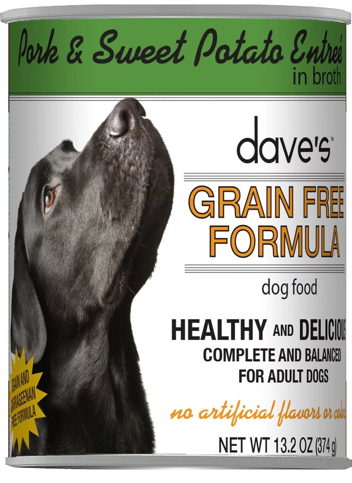 Dave's - Grain-Free Pork & Sweet Potato Entree Wet Dog Food