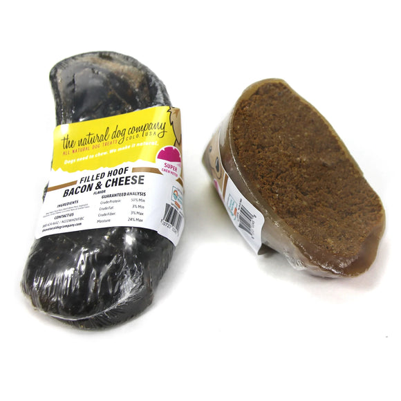 Tuesday's Natural Dog - Bacon & Cheese Filled Hooves Dog Treat