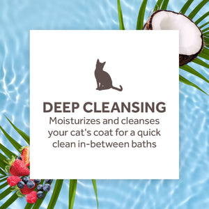 TropiClean - Berry & Coconut Deep Cleansing Waterless Shampoo for Cats