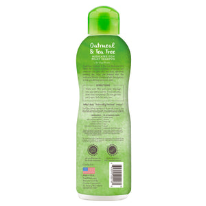 TropiClean - Oatmeal & Tea Tree Medicated Itch Relief Shampoo for Pets