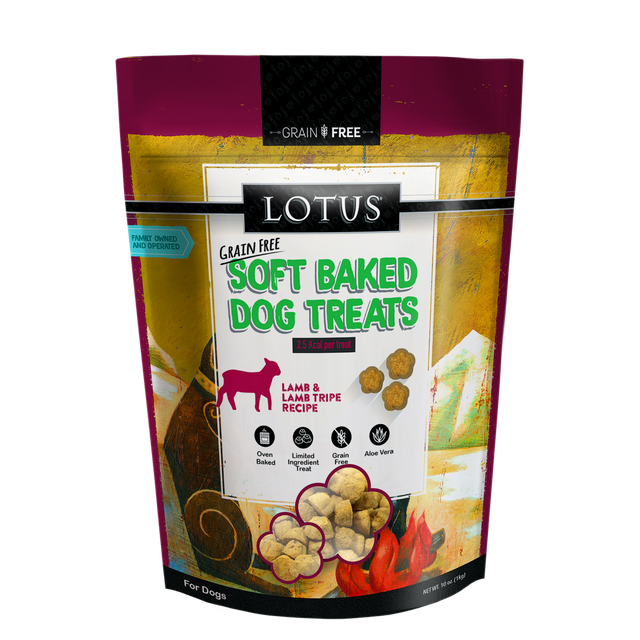 Lotus - Grain-Free Soft Baked Lamb Treats, 10-oz