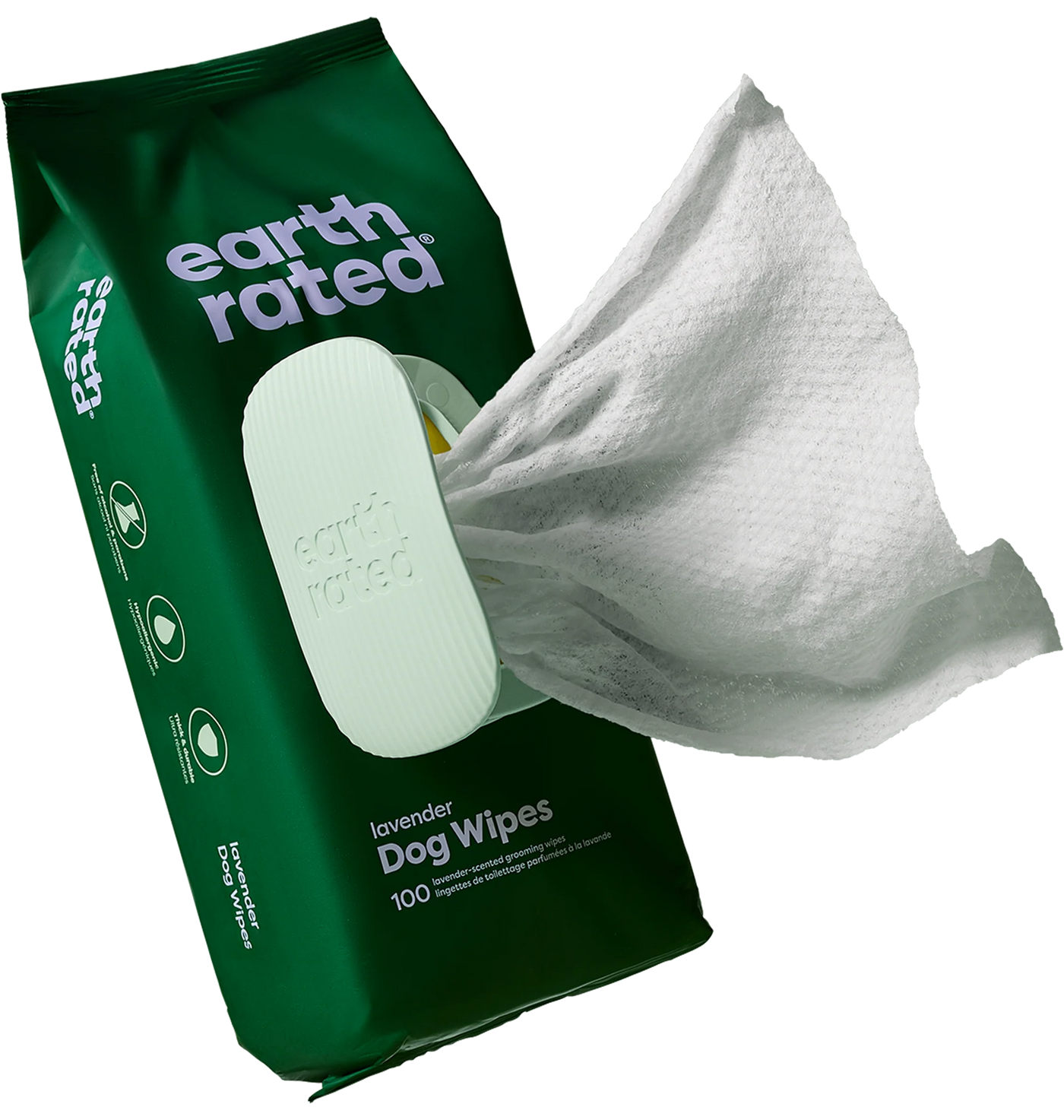 Earth Rated Plant Based Grooming Wipes