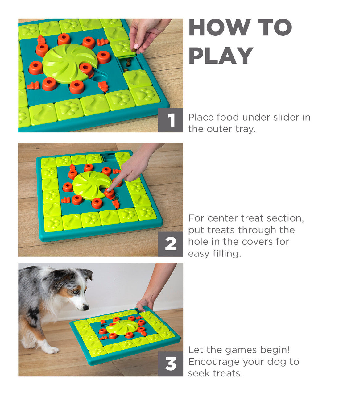 Outward Hound Twister Dog Puzzle - Level 3 Game - Four Your Paws Only