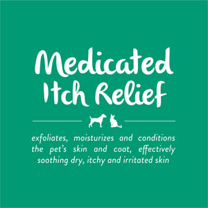 TropiClean - Oatmeal & Tea Tree Medicated Itch Relief Shampoo for Pets