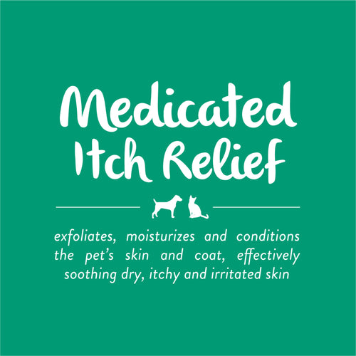 TropiClean - Oatmeal & Tea Tree Medicated Itch Relief Shampoo for Pets