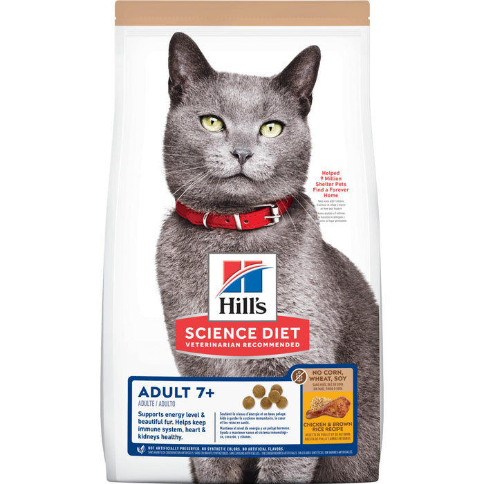 Hill's Science Diet - Adult 7+ No Corn, Wheat, Soy Cat Food
