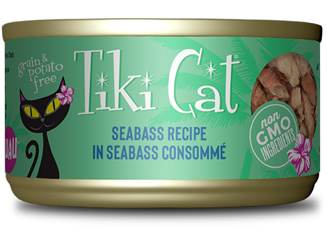 Tiki Cat - Oahu Luau Seabass Wet Cat Food