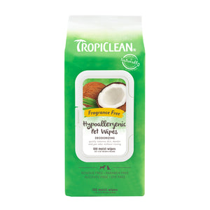TropiClean - Gentle Coconut Hypoallergen Pet Wipes